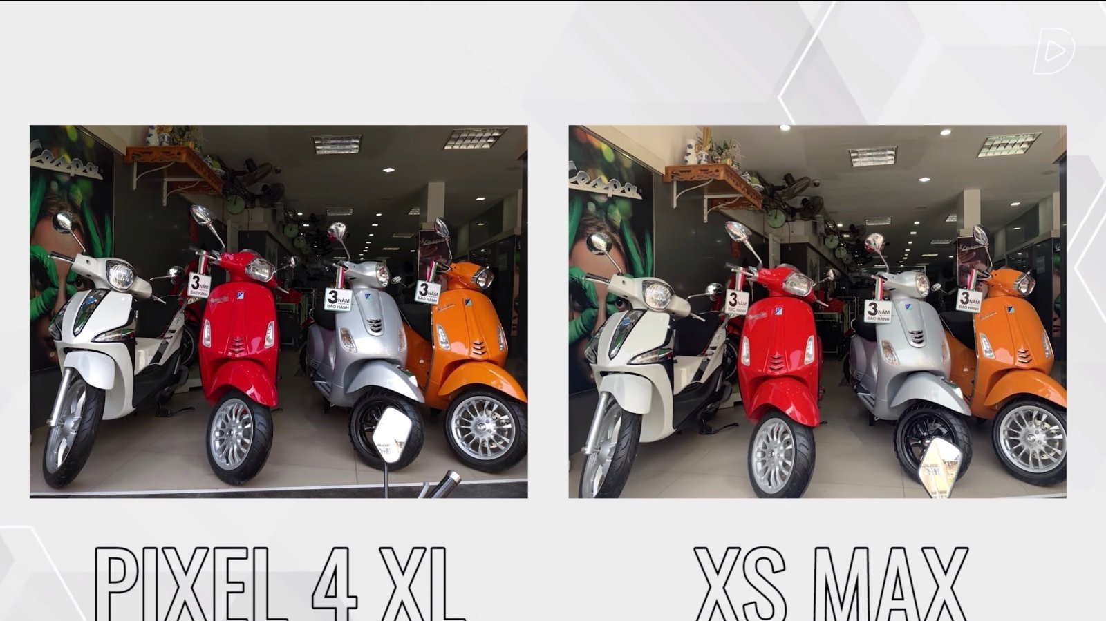 Pixel 4 XL vs iPhone, fotografia en interior