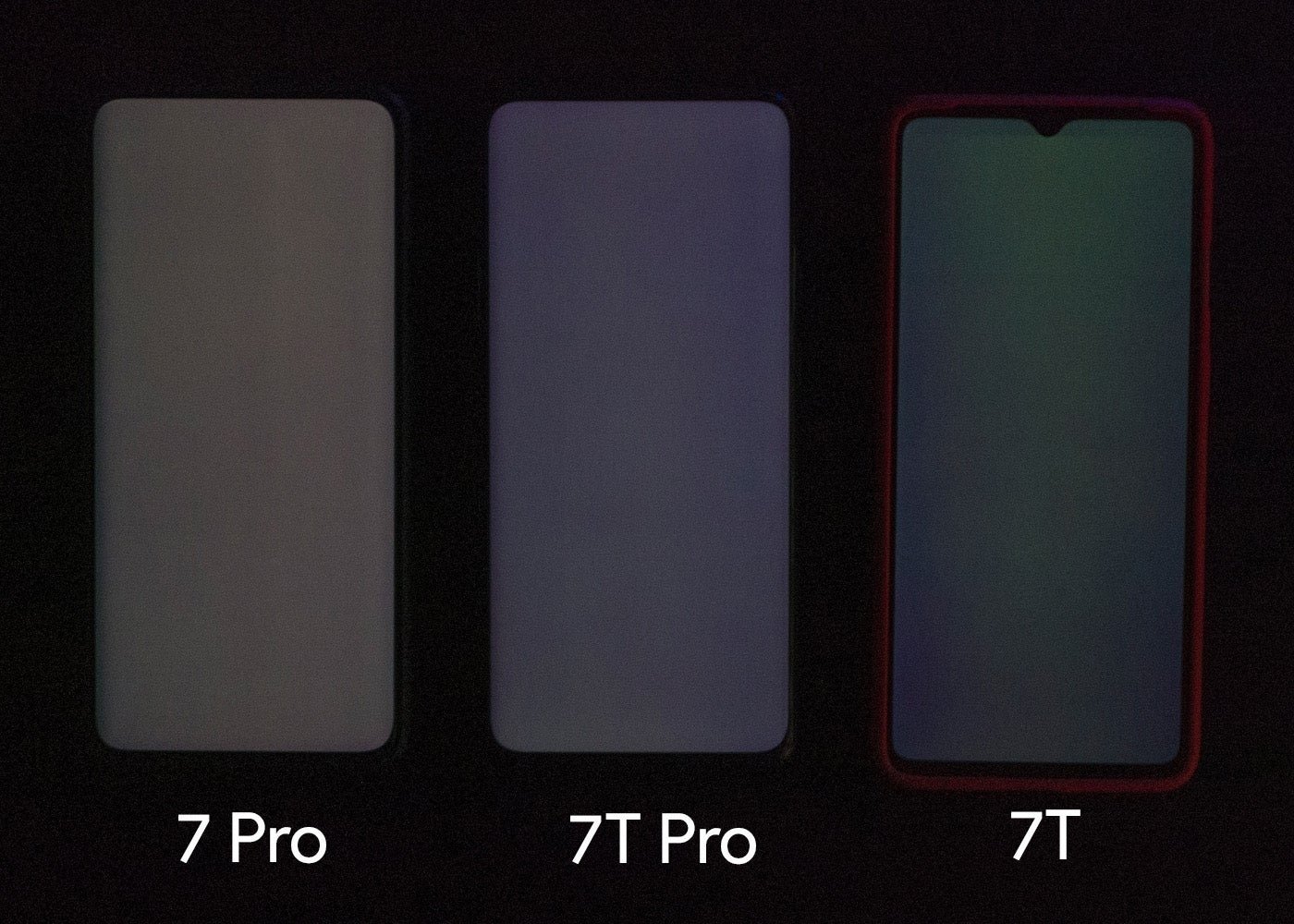 Comparativa pantallas OnePlus 7 series