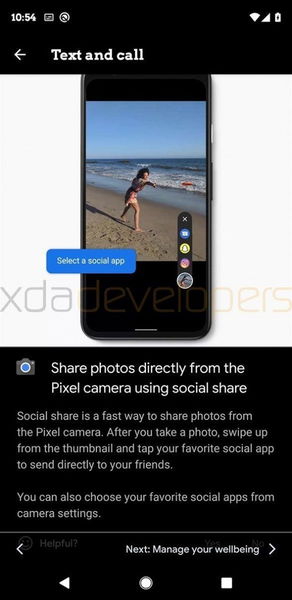 Los Pixel 4 permitirán compartir fotos directamente desde la app de cámara