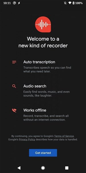 La app de grabadora de los Pixel 4 podrá transcribir tus grabaciones automáticamente