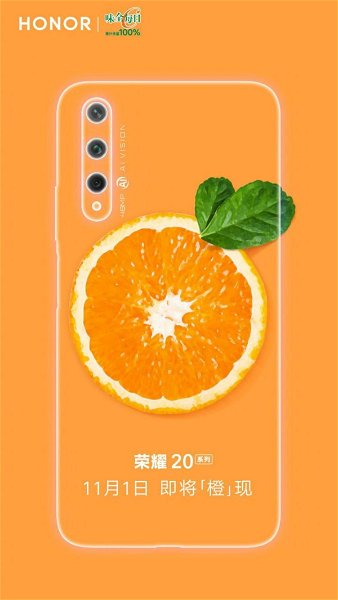 Honor lanzará una llamativa variante en color naranja de los Honor 20