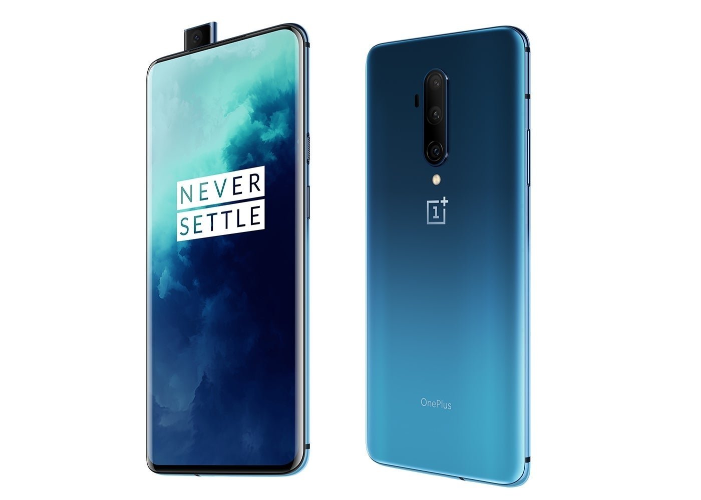 OnePlus 7T Pro, frontal y trasera