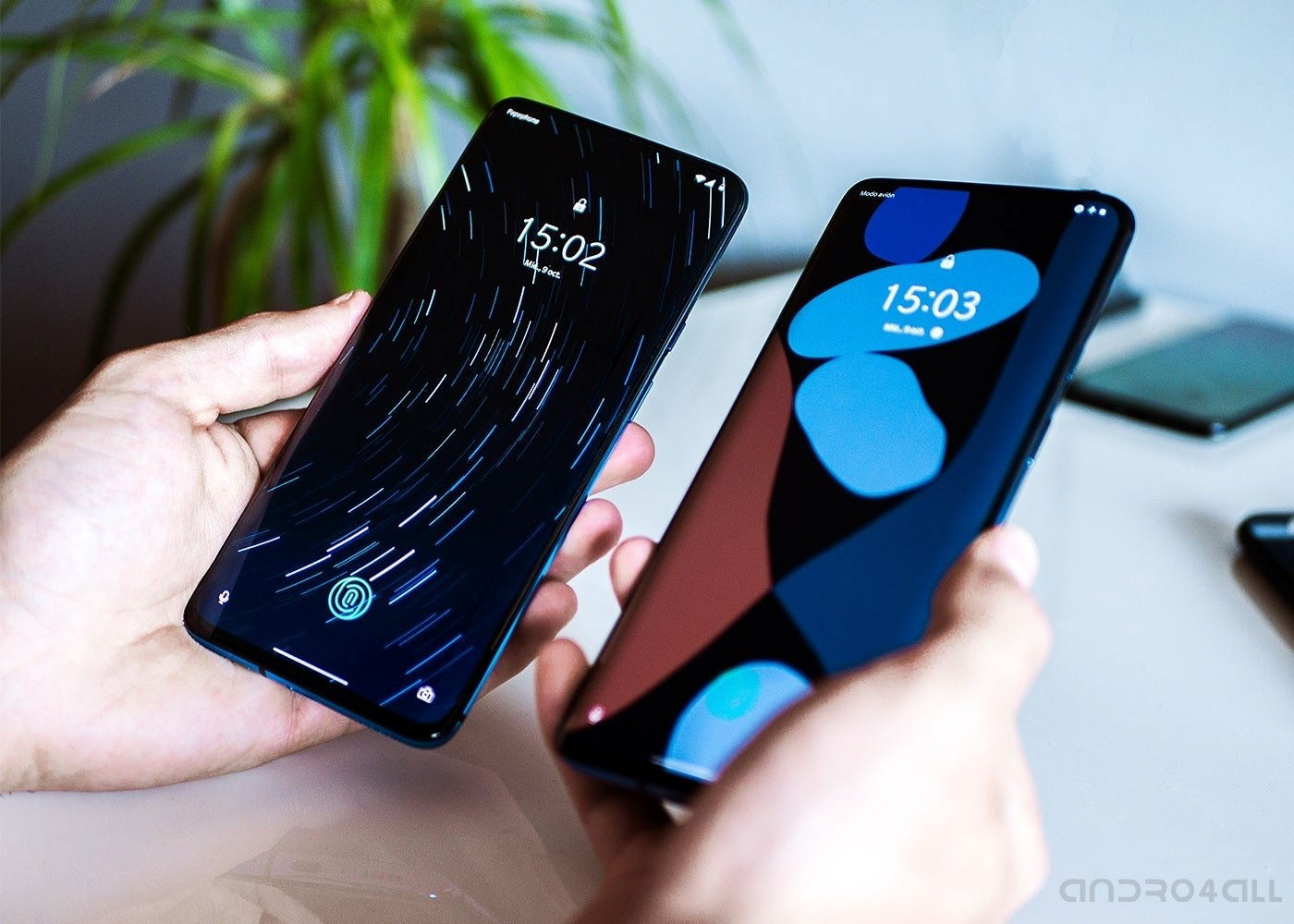 Pantalla del OnePlus 7T Pro vs OnePlus 7 Pro