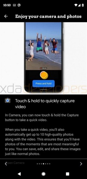 Los Pixel 4 permitirán compartir fotos directamente desde la app de cámara