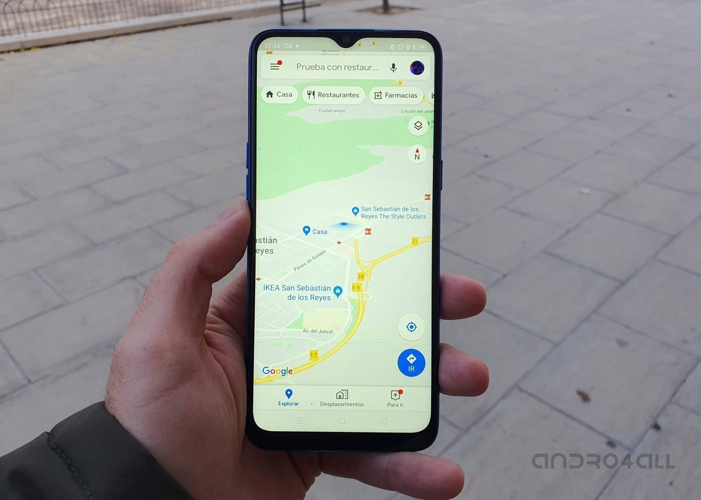 Realme 5 Google Maps