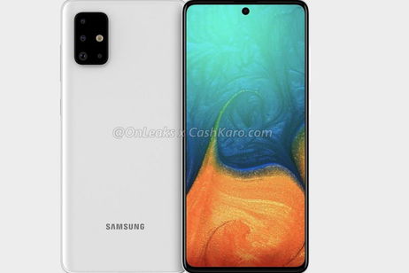 Este es el diseño del Samsung Galaxy A71, con cuatro cámaras y agujero en pantalla según OnLeaks Este es el diseño del Samsung Galaxy A71, con cuatro cámaras y agujero en pantalla según OnLeaks