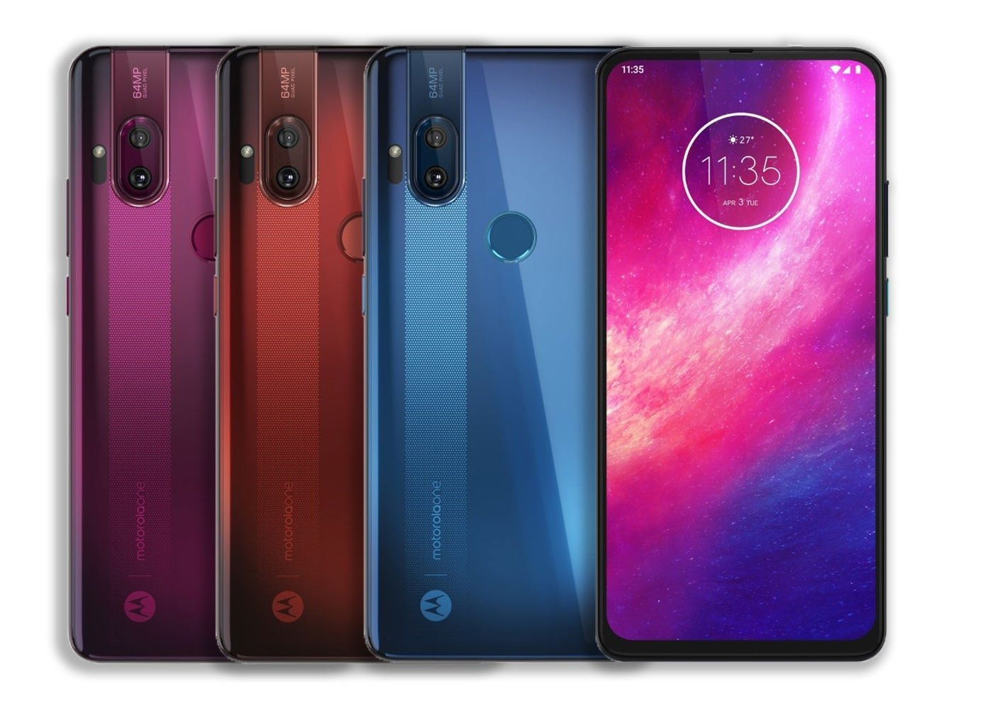 Motorola One Hyper en todos los colores distintos