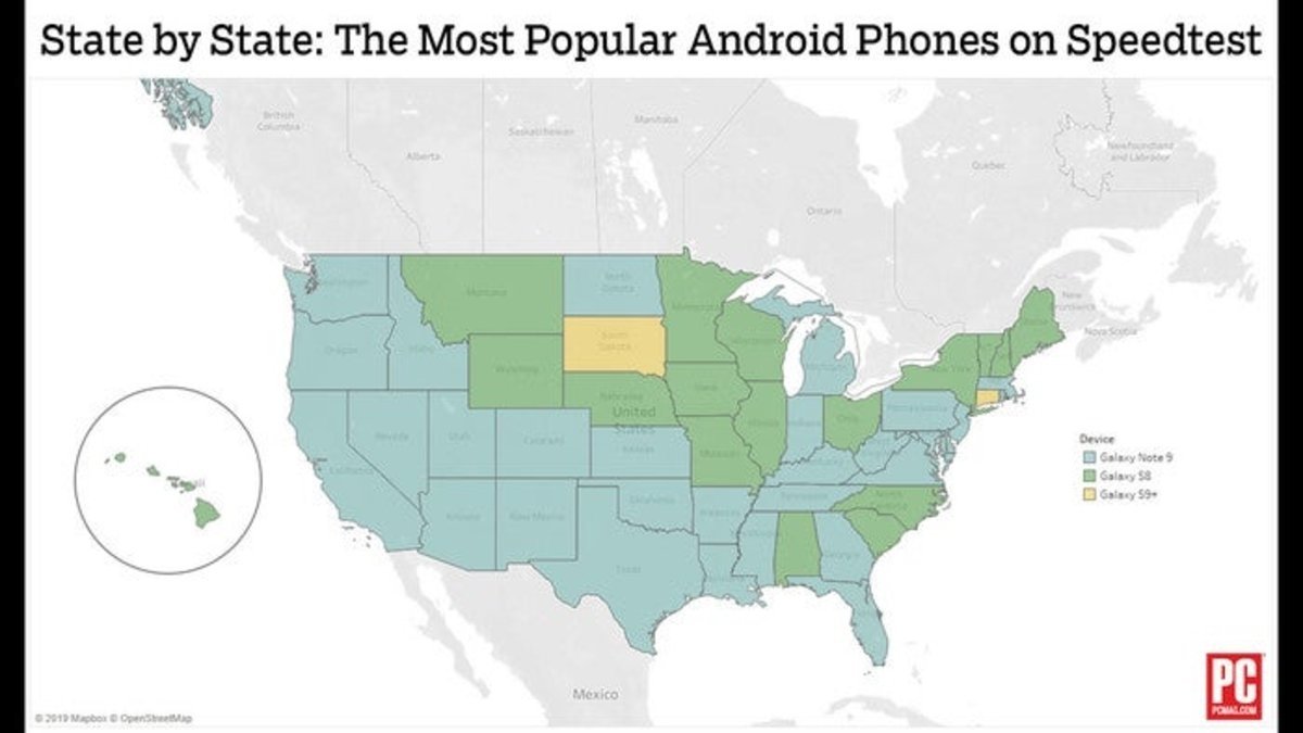 Teléfonos Android Estados Unidos