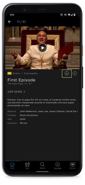 Cómo descargar películas y series de HBO en Android para verlas sin conexión