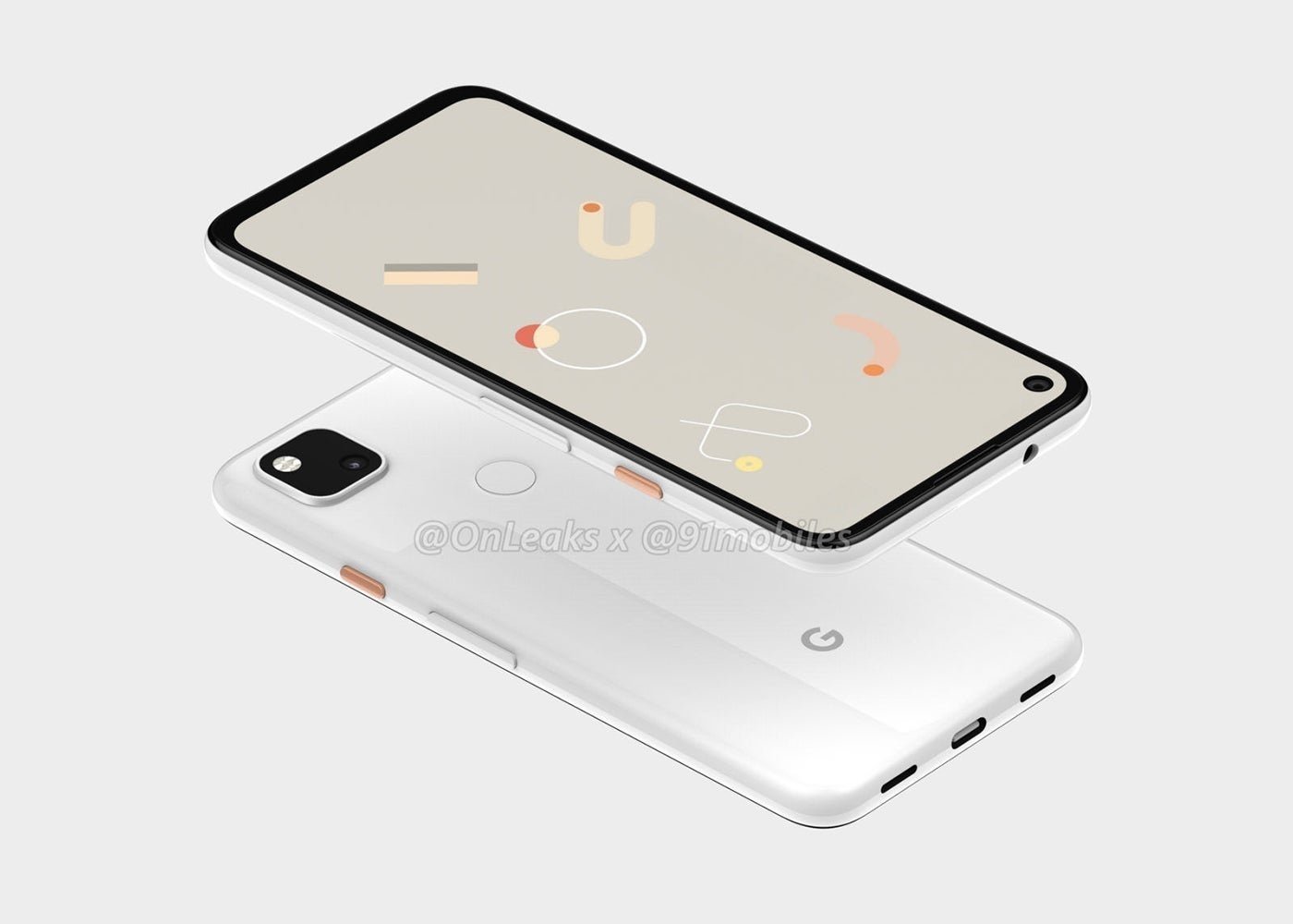 Google Pixel 4a, diseño