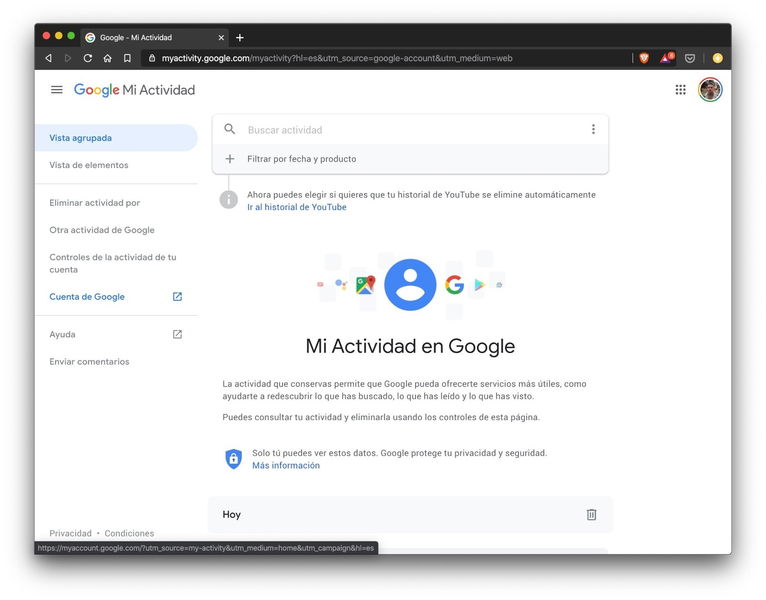 Cómo borrar tu actividad de Google y evitar que sigan lo que haces