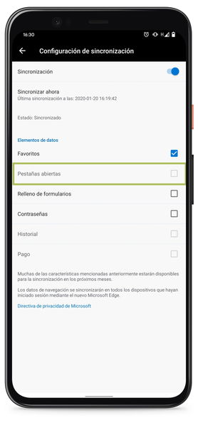 Así puedes enviar las pestañas abiertas de Microsoft Edge para Android al Microsoft Edge de tu PC