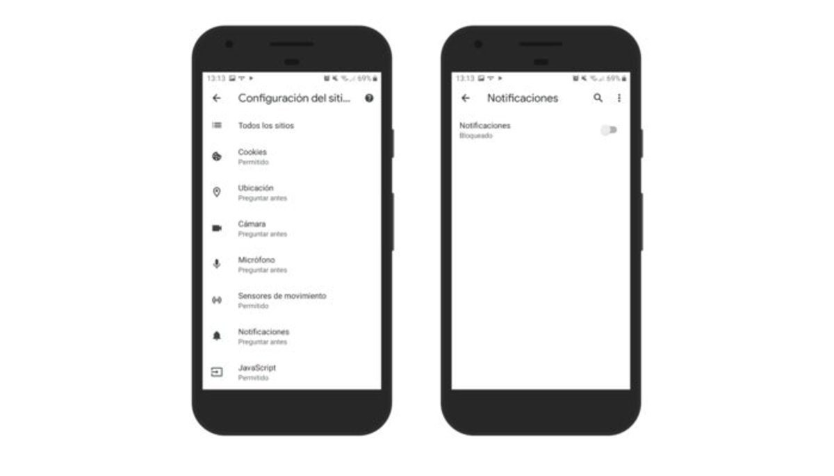 Bloquear notificaciones de Google Chrome en Android