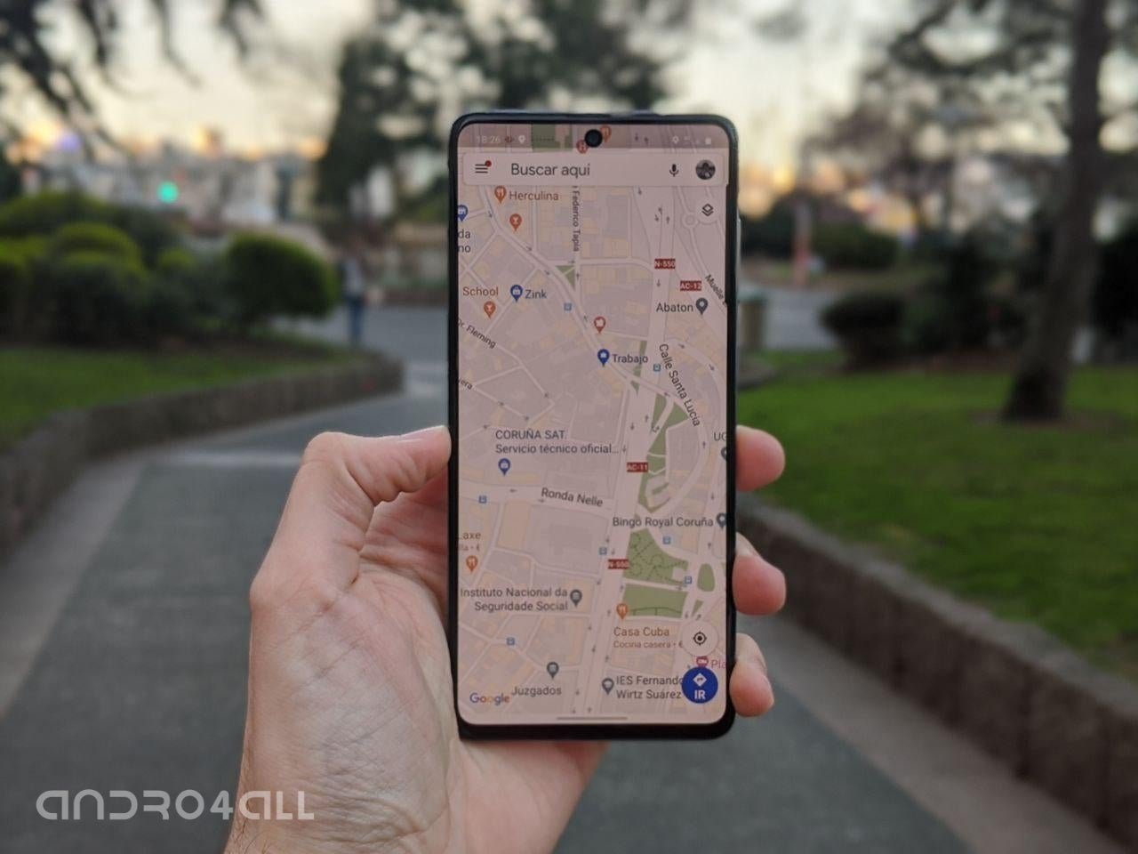 Google Maps en el Samsung Galaxy A71