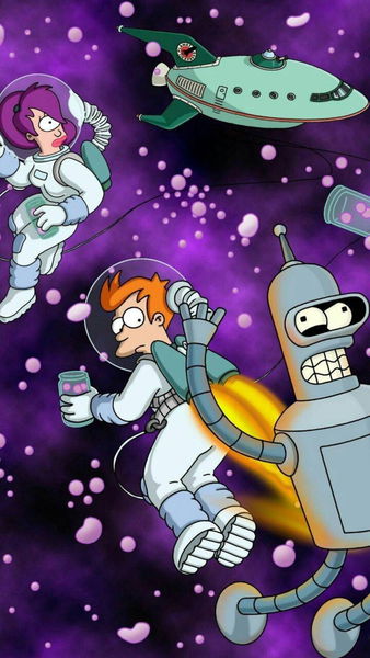 Lleva tu móvil al año 3000 con estos fondos de pantalla de Futurama