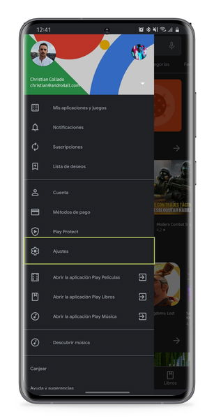 Cómo activar el tema oscuro de Google Play Store en cualquier móvil Android