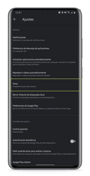 Cómo activar el tema oscuro de Google Play Store en cualquier móvil Android