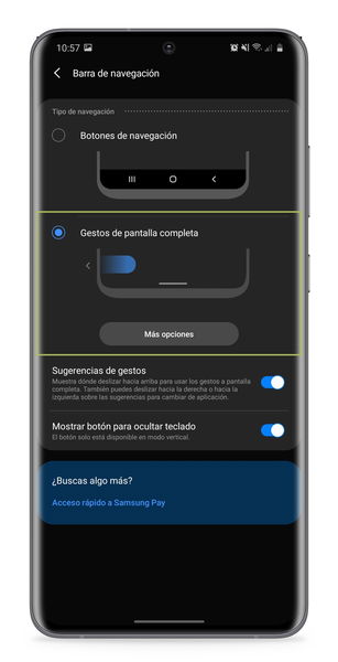 Cómo usar la navegación por gestos en los Galaxy S20 o cualquier móvil Samsung con One UI 2