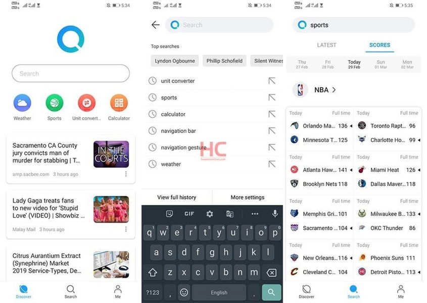 Huawei ya tiene sustituto para Google: así es Huawei Search, la app de búsqueda que formará parte de HMS