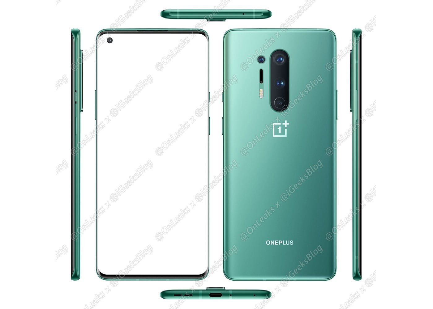 OnePlus 8 Pro, diseño filtrado