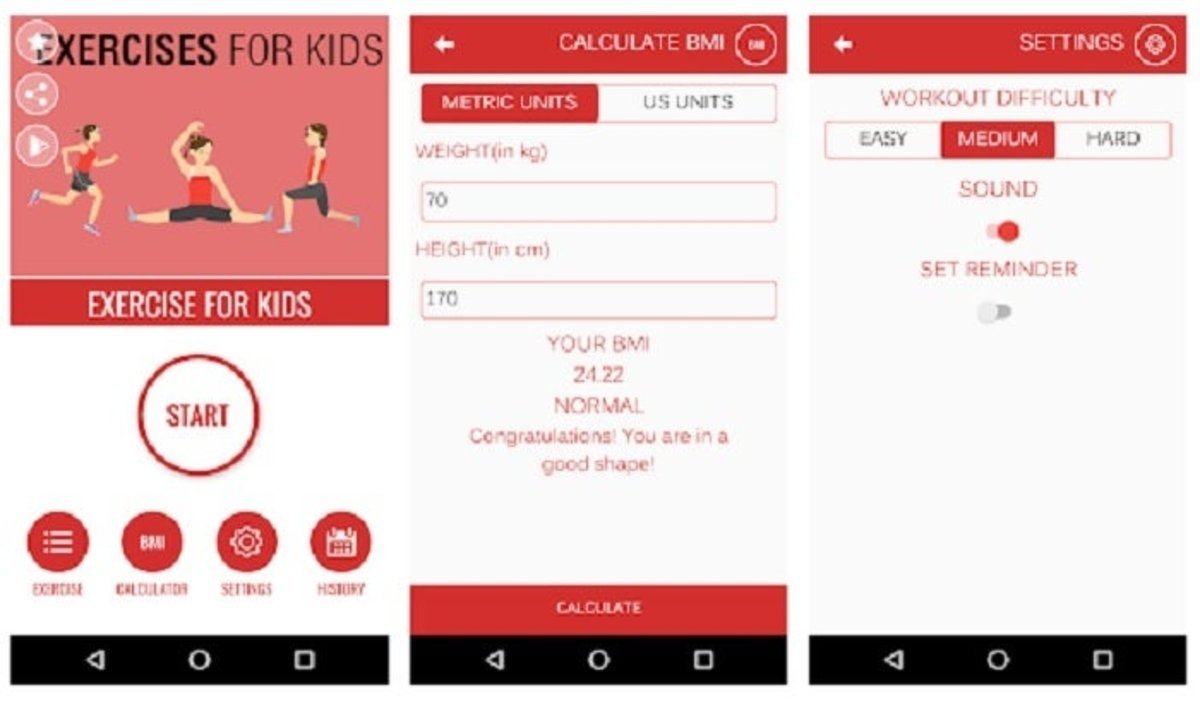 App Exercise for Kids