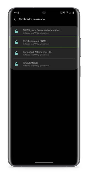 Cómo instalar un certificado digital en Android