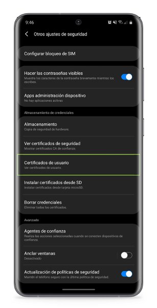 Cómo instalar un certificado digital en Android