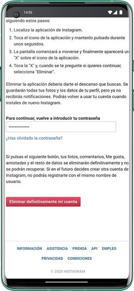 Cómo eliminar tu cuenta de Instagram temporalmente o para siempre