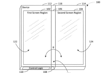 Microsoft propone en una patente cómo serán las pantallas plegables del futuro: un tercer panel para cubrir la bisagra