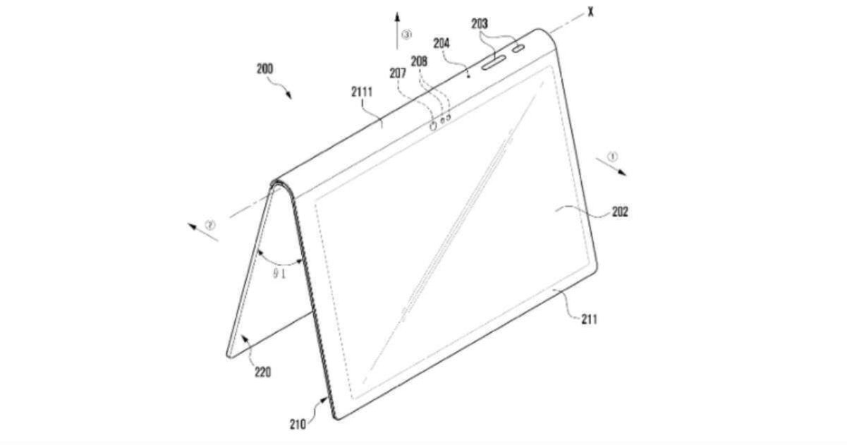 Samsung tablet con soporte patente