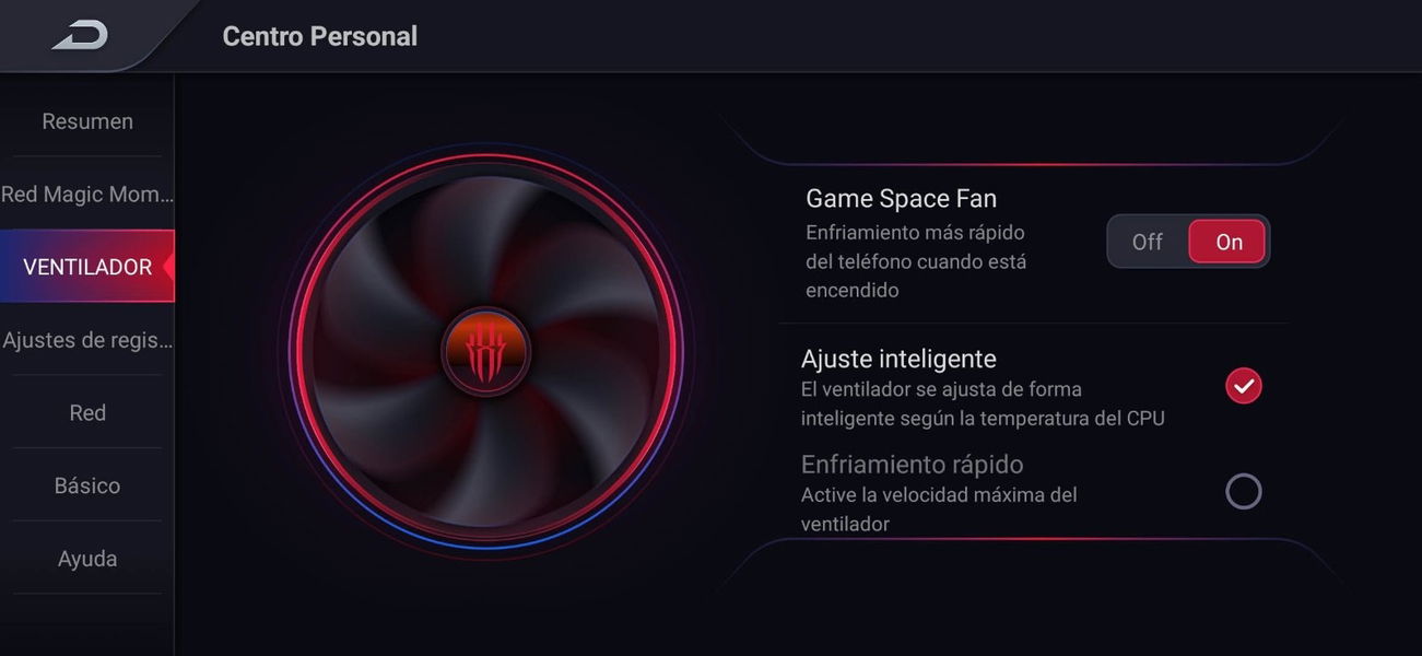 ventilador red magic 5g