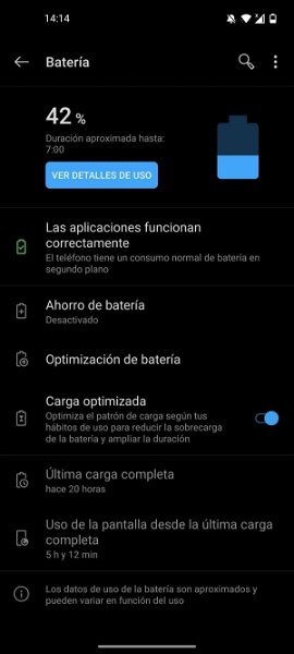 Autonomía OnePlus 8