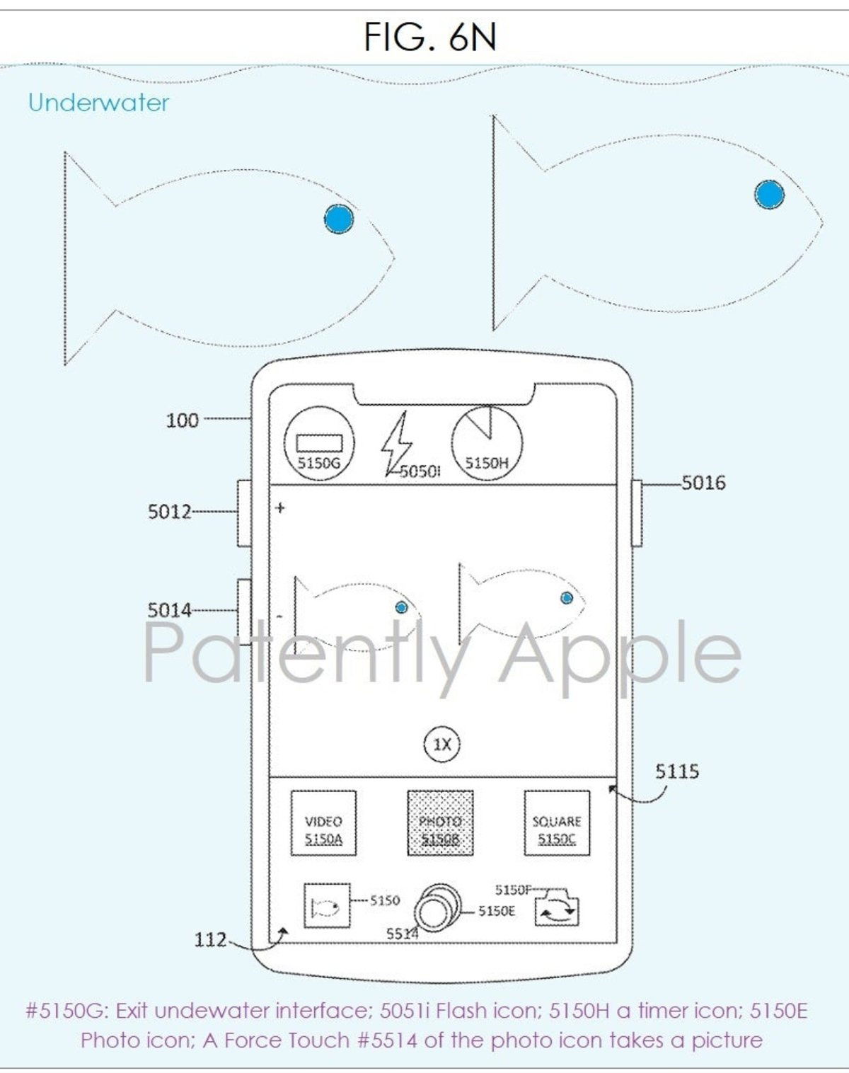 iOS adaptado para ser usado bajo el agua