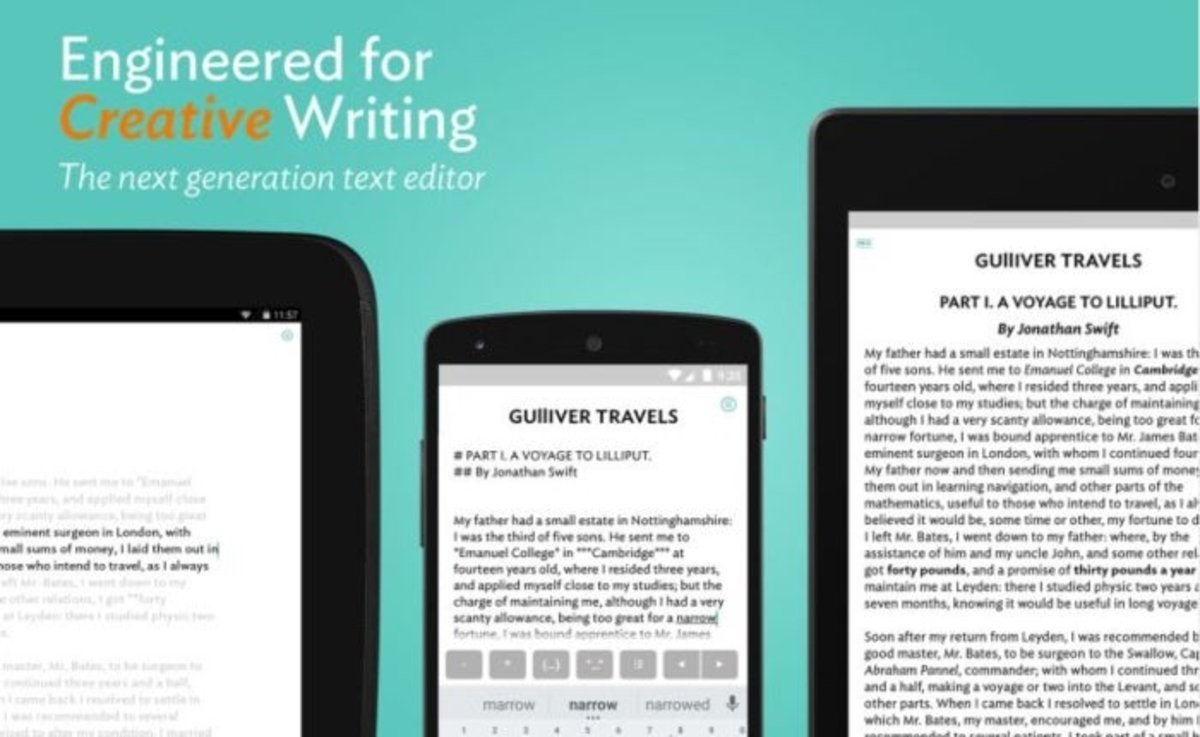 App JotterPad, escribir textos en Android