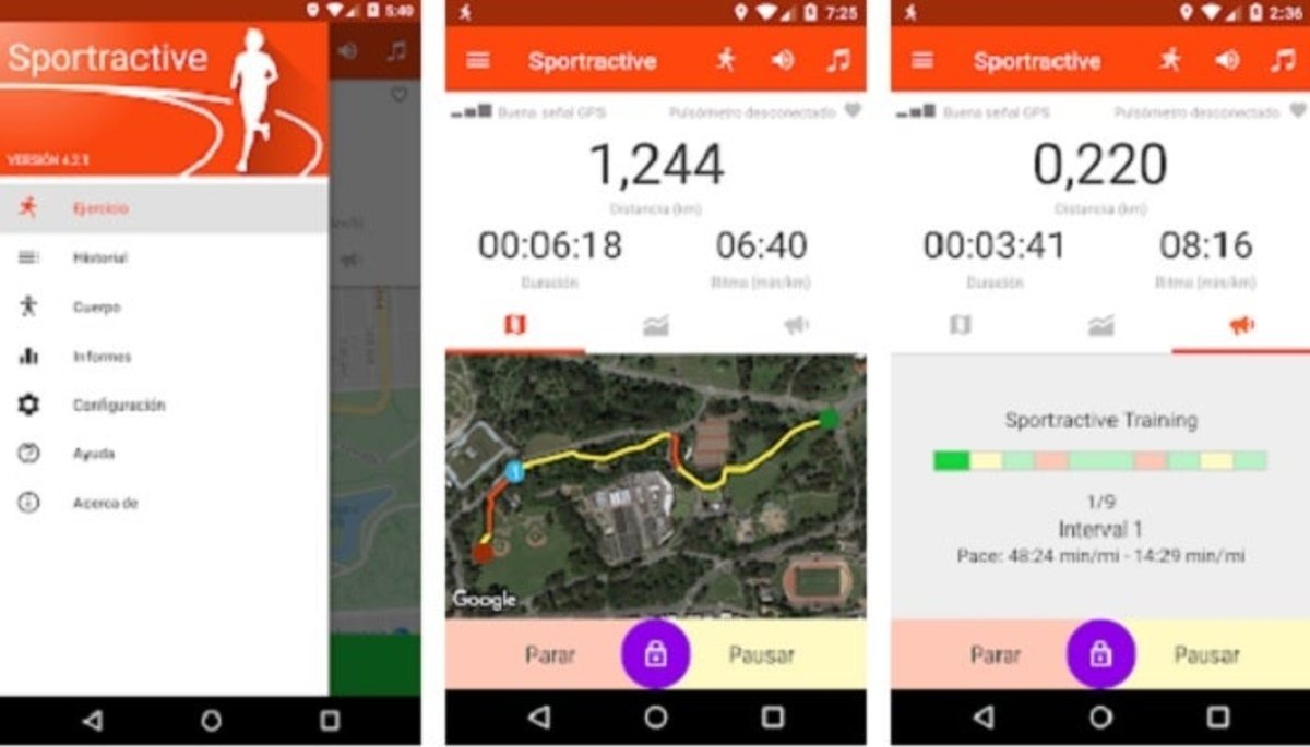 App Sportactive, salir a caminar