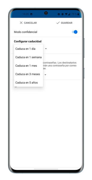 Así puedes crear y abrir correos electrónicos confidenciales en Gmail desde tu móvil