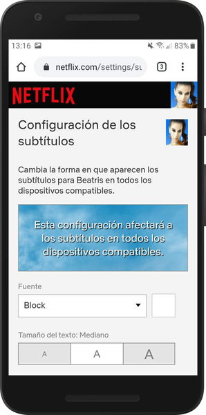 Así puedes cambiar el color y el tamaño de los subtítulos de Netflix