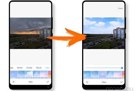 Cambia por completo el cielo de tus fotos desde la Galería de Xiaomi