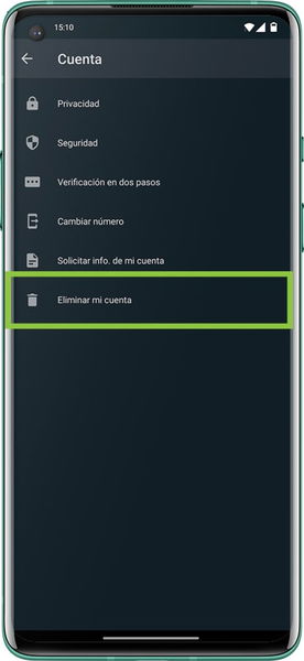 Cómo eliminar o desactivar una cuenta de WhatsApp