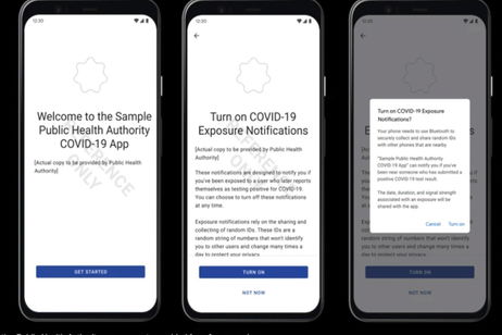 Google muestra cómo funcionarán las apps que incluyan su sistema de rastreo para luchar contra el coronavirus Google muestra cómo funcionarán las apps que incluyan su sistema de rastreo para luchar contra el coronavirus