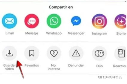 Guardr videos de Tik Tok en tu galería
