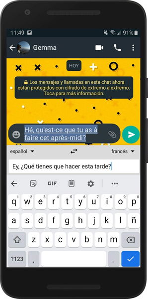 Cómo traducir tus mensajes de WhatsApp automáticamente