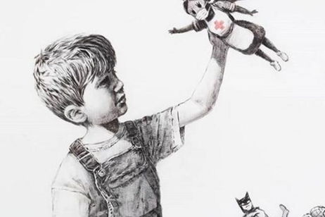 La última obra de Banksy queda genial como fondo de pantalla de tu smartphone La última obra de Banksy queda genial como fondo de pantalla de tu smartphone