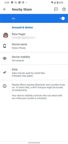 Nearby Share: el "AirDrop de Android" ya está disponible para algunos usuarios: así funciona