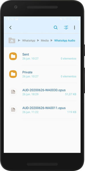 Audios de WhatsApp
