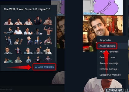 Cómo agregar un pack de stickers en Telegram