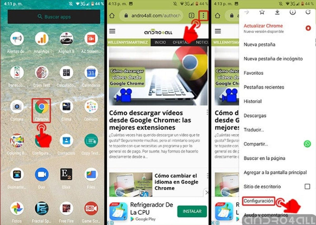 Cómo saber la versión de Google Chrome en móviles