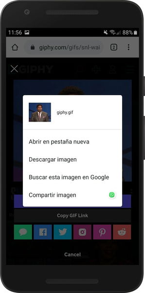 Cómo encontrar y descargar GIFs de Google y redes sociales