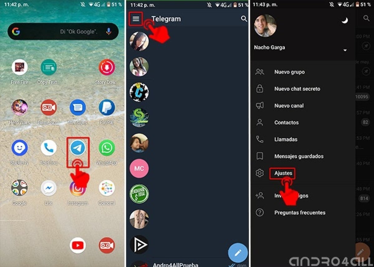 Cómo autodestruir tu cuenta de Telegram desde el celular