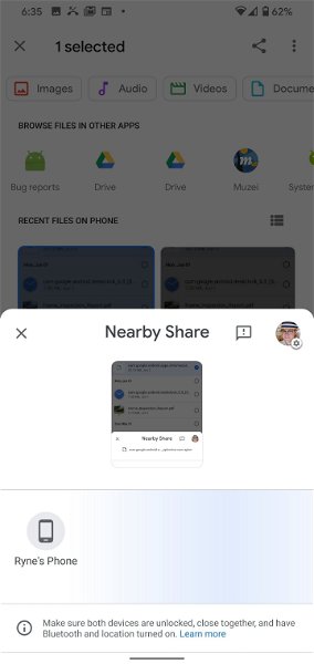 Nearby Share: el "AirDrop de Android" ya está disponible para algunos usuarios: así funciona